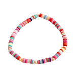 Multi color Disc bracelet w/ gold filled accents - stacking bracelets
